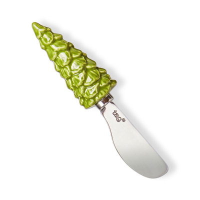 Evergreen Tree Spreader Green Ceramic Christmas