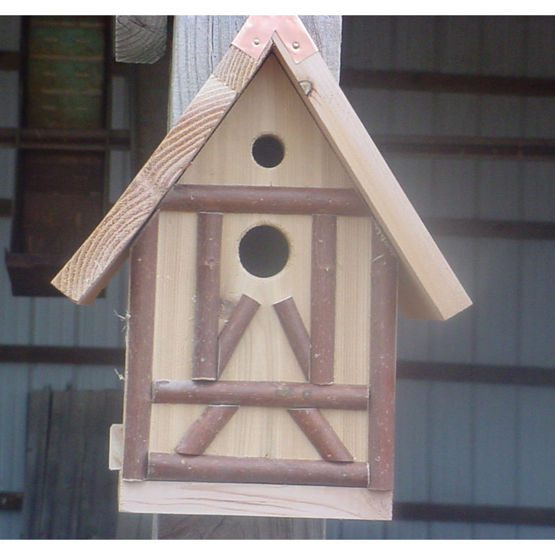 13'' H x 7'' W x 8.5'' D Wall Birdhouse