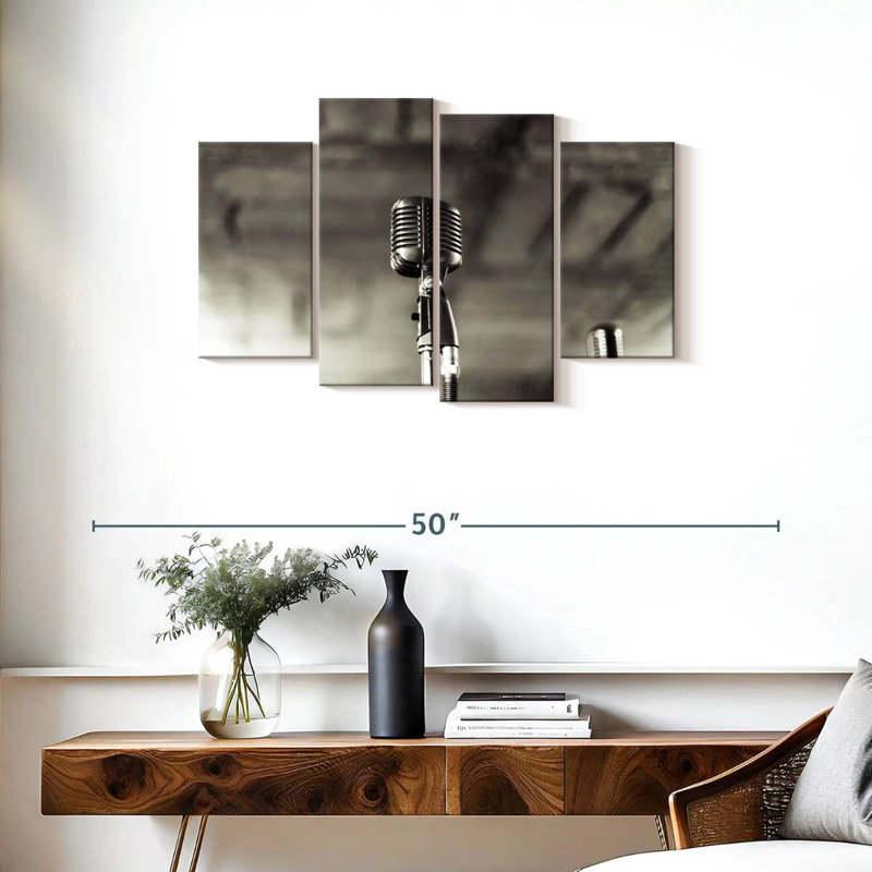 Jazz Microphone, H 22 po x l 36 po