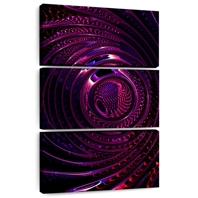Avery Ripples, abstrait numérique, H 74 po x l 48 po