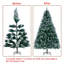 Green Spruce Flocked/Frosted Christmas Tree-1726872031