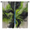 Rideaux de fenêtre tourbillonnants vert et noir tourbillonnant, obscurcissant et obscurcissant - 2 panneaux