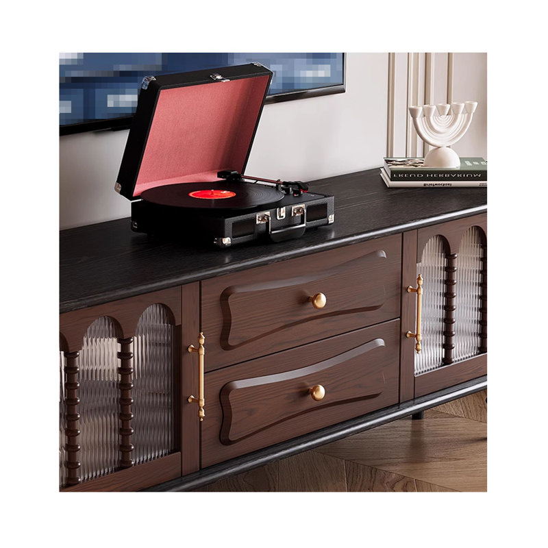 Crédence de rangement en bois massif l 86,61 po American