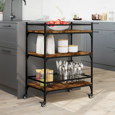 Newfolden Metal Bar Cart