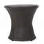 19" Kono Hourglass Table (No Glass Top) ,End Table,Brown