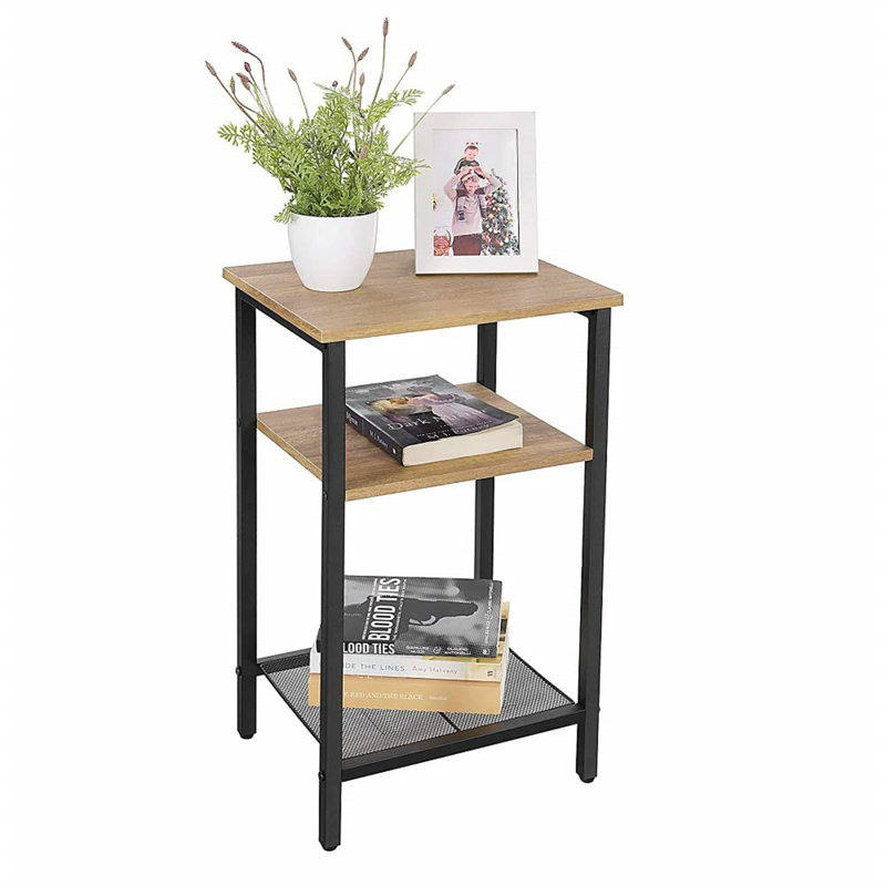 34cm W Manufactured Wood Bedside Table
