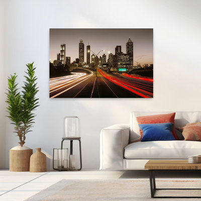«Atlanta by Georgia by Night», États-Unis, art abstrait contemporain, art mural