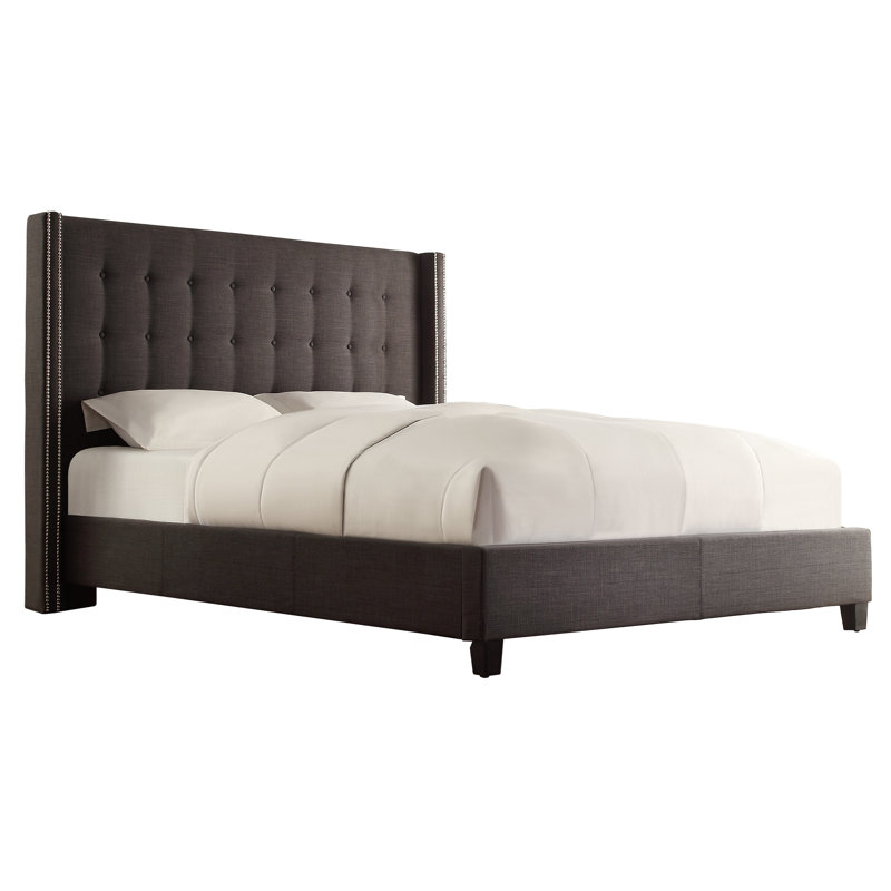 Brighton Upholstered Wingback Bed