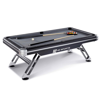 MD Sports Titan 7.4' Billiard Table with Playing Accessories