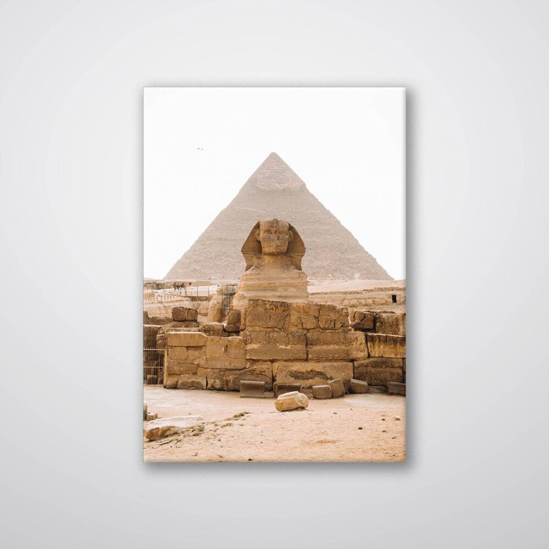 Pyramide de Gizeh - impression, H 16 po x l 12 po x P 1 po, Toile tendue