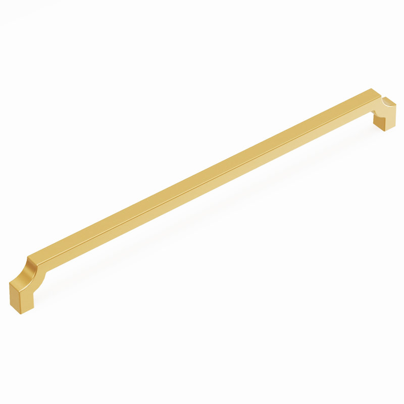 Monarch Appliance Pull, 18", Brushed Golden Brass