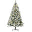 Arbre 607 de 6 pi avec lumières à DEL blanc chaud et fonction d'ouverture automatique, base légère et pratique, installation amusante des Fêtes