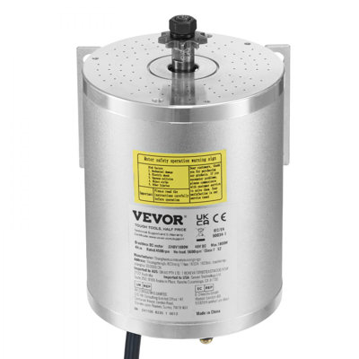 48V 1800W Electric Brushless DC Motor Kit with Controller & Foot Pedal Throttle