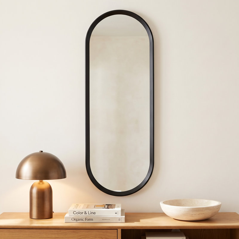 Fiona Oval Solid Wood Floor Mirror