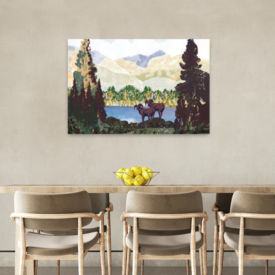 Lake And Peaks by Stellar Design Studio - Wrapped Canvas Print
