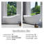 59 po X 28 po Baignoire de trempage autoportante en acrylique blanc brillant