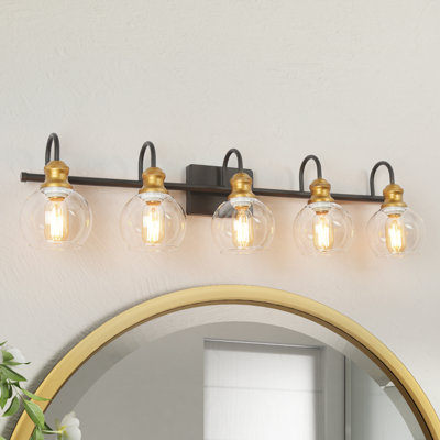 Luminaire de meuble-lavabo à intensité variable en laiton doré Rito Alto
