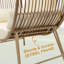 Fauteuil en osier Boho