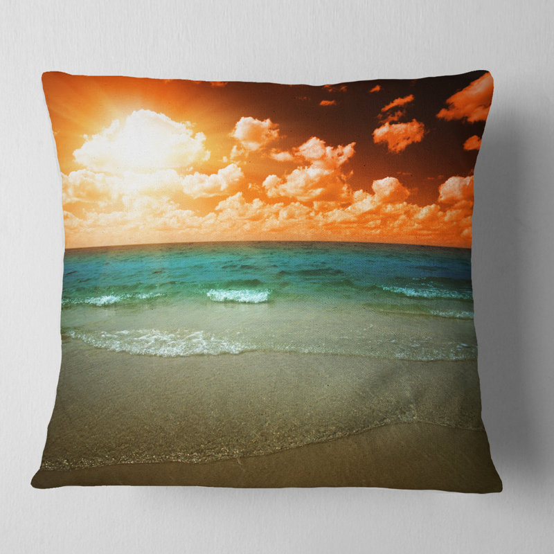 Coussin Seascape, 16 po x 1 po, Carré