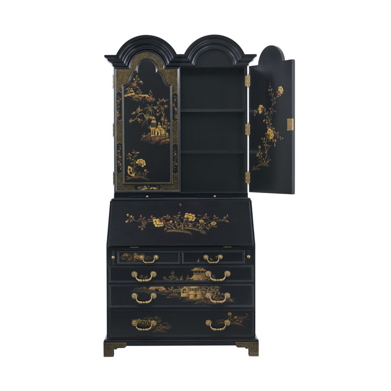 Brushwork Solid Wood Secretary Desk