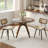 Modern Swivel Faux Leather Dining Chairs With Rattan Back-118783027-117542737