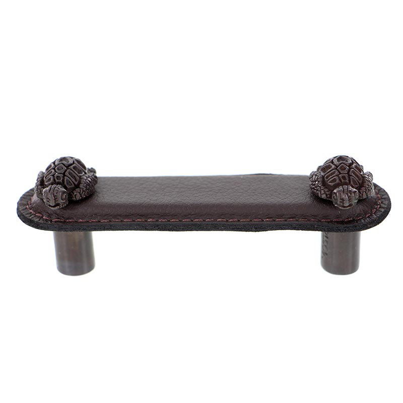 Pollino 4" Center to Center Bar Pull, 3'', Antique Copper