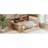 L-Shaped Wooden Daybed With Desk And Storage Bookcase, Corner Bed With Upholstered Headboard And Under-Bed Drawers And LED Light For For Bedroom Living Room-295671933-295671874