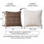Housse de coussin brodée en lin
