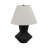 Latitude Run® Chic Ribbed Totem Table Lamp, Ceramic, 23-Inch