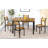Mekaal 4 - Person Four Leg Dining Set-322980412-322980413