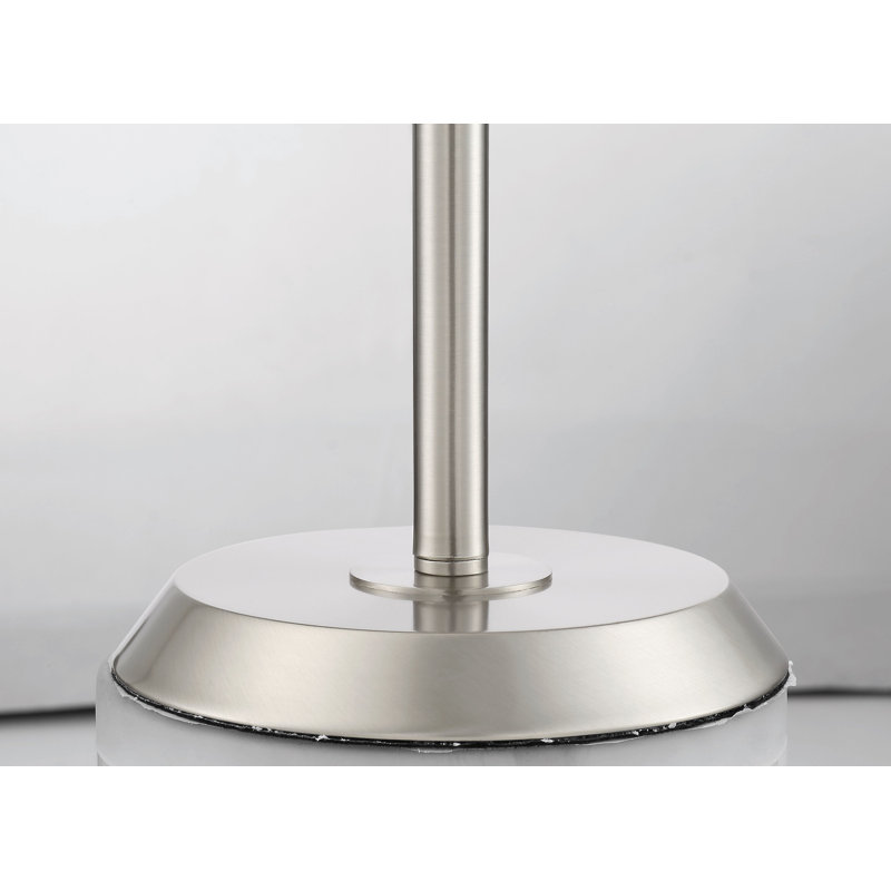 Lampe sur pied 69 po Spady, Nickel satiné