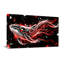 Animaux, dragon rouge et blanc sur fond cosmique-495896166