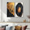 Mystères d'une tranche de bois onyx foncé III - Paysages, art mural 2 panneaux