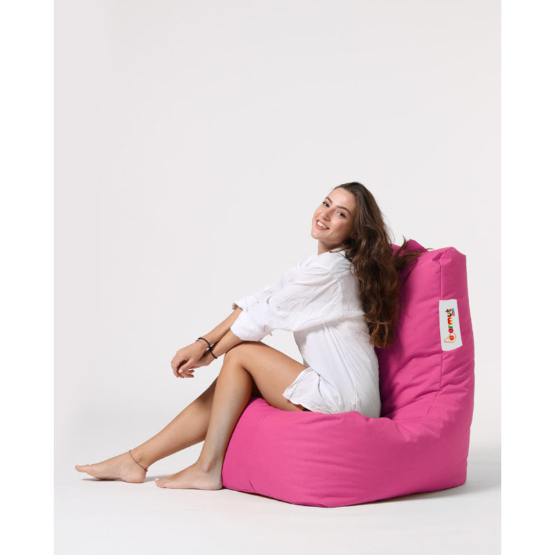 Petit fauteuil à billes, Rose 100 % polyester