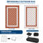 Tapis de paille en plastique imperméable Grid pour porche, terrasse, véhicule récréatif, balcon, cour arrière-912845538-912845550