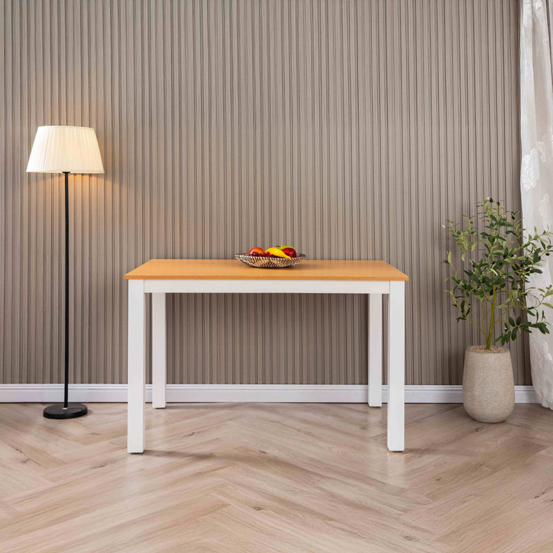Table de salle à manger 45 ", Blanc, Brun