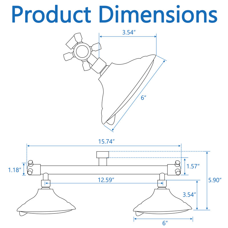 Double Shower Head, High Pressure 6 Setting Dual Shower Head Design For Couple Or Single On Walk-In Bathroom, Matte Black