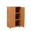 Wooden Storage Cabinet with Lock, 2 Door 2 Shelf Storage File, Utility, Garage Tool, Cabinet-35926996