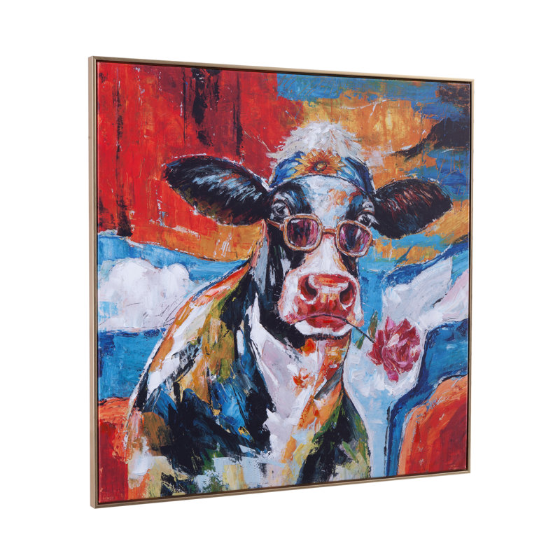 Toile encadrée Cool Dude Blue Animal