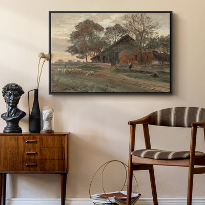 Paysage rétro - Toile tendue avec châssis DCXLIV
