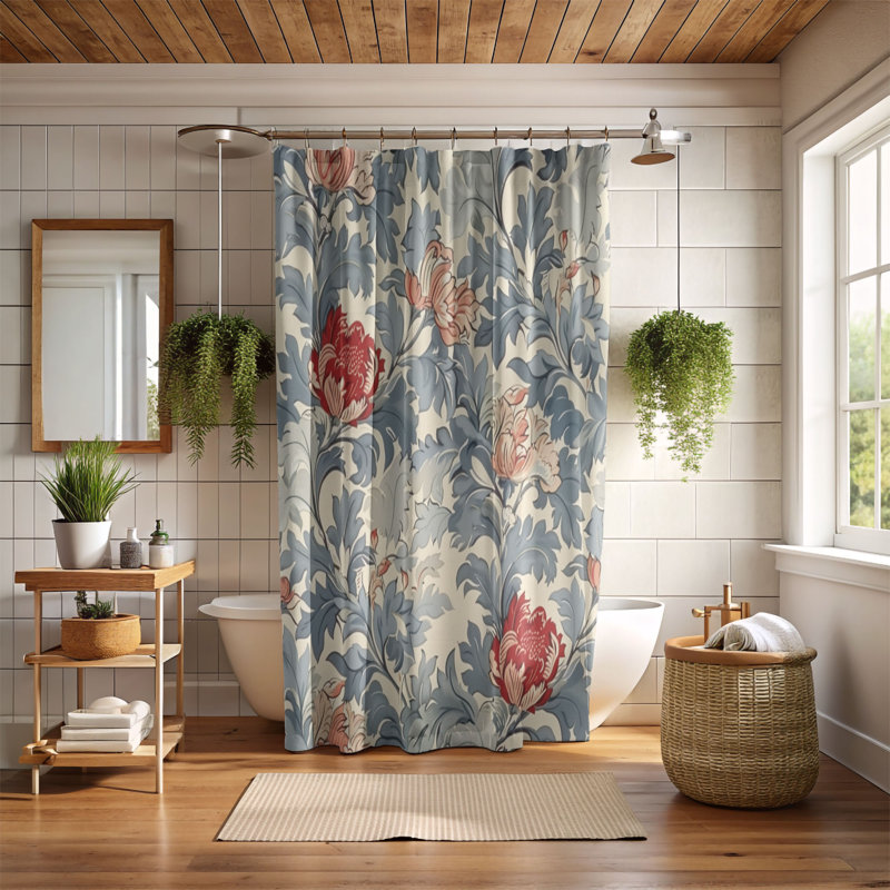 Regal Designs - Rideau de douche standard 1 pièce, H 74 po x l 71 po