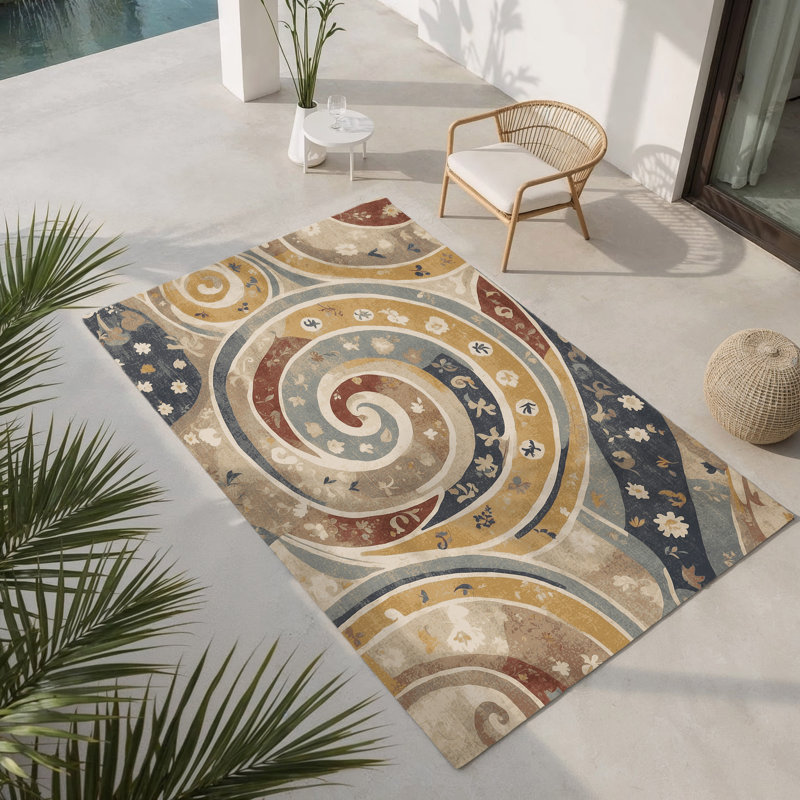 Tapis intérieur et extérieur Spiried Dash, Rectangle 1 pi 6 po x 2 pi 6 po