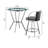 Ardie Glass Top Four Leg Dining Set-870226409-816204984-816204985