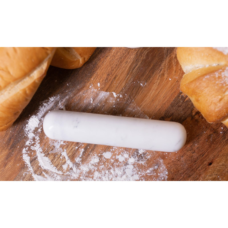 Wade Logan Marble Rolling Pin with Stand
