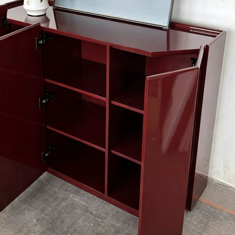 Buffet Modern, 35.4" H x 55.12" W x 15.75" D, Wine Red