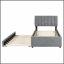 Lit plateforme tapissier Teddy-767458108