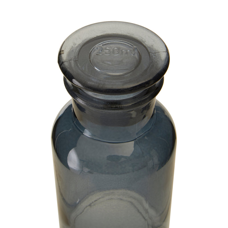 Small Reagent Bottle, 15cm H x 7cm W x 7cm D, Grey