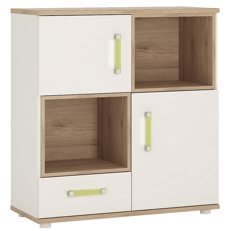 2 Door 1 Drawer Sideboard, Lemon