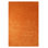 Manns Hand Knotted Loom Wool Eco-Friendly Area Rugs - 4' x 6', Rectangle, Orange Color, Plain Solid Design, High Pile Thick Handmade Anti Skid Area Rugs for Living Room, Bed Room