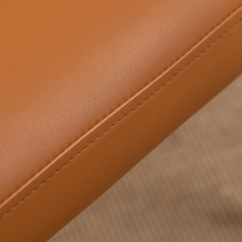 Ensemble de 2 chaises parsons rembourrées Jahmai, Orange/beige